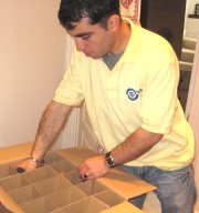 Pick and move packing delicate items