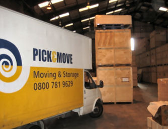 Pick and move distribution, moving and storage